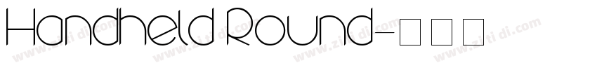 Handheld Round字体转换